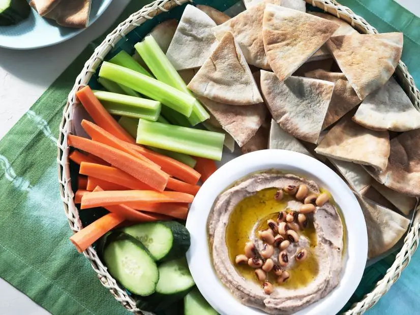 Miss Kardea Brown's Blackeyed Pea Hummus, as seen on the Delicious Miss Brown, Season 6.
