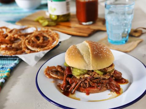 Country Sloppy Joes with Fried Onions