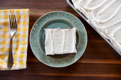 Chocolate Sheet Cake with Vanilla Bean Frosting-image