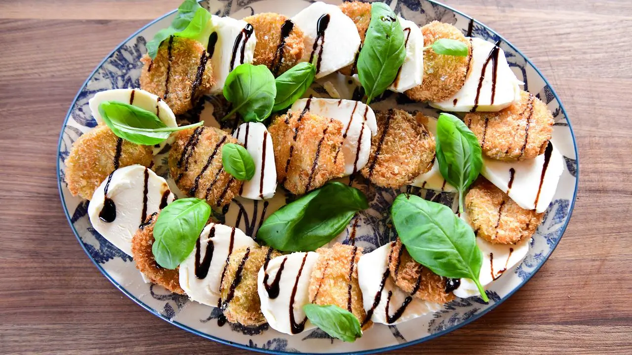 Fried Green Tomato Caprese