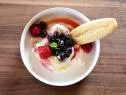 Close-up of Mascarpone Berry Bowl, as seen on The Pioneer Woman, season 30.