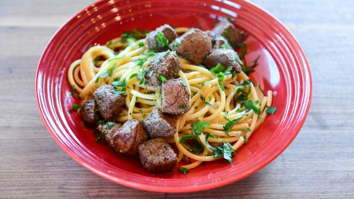 Lemon Pepper Tenderloin Pasta Recipe | Ree Drummond | Food Network