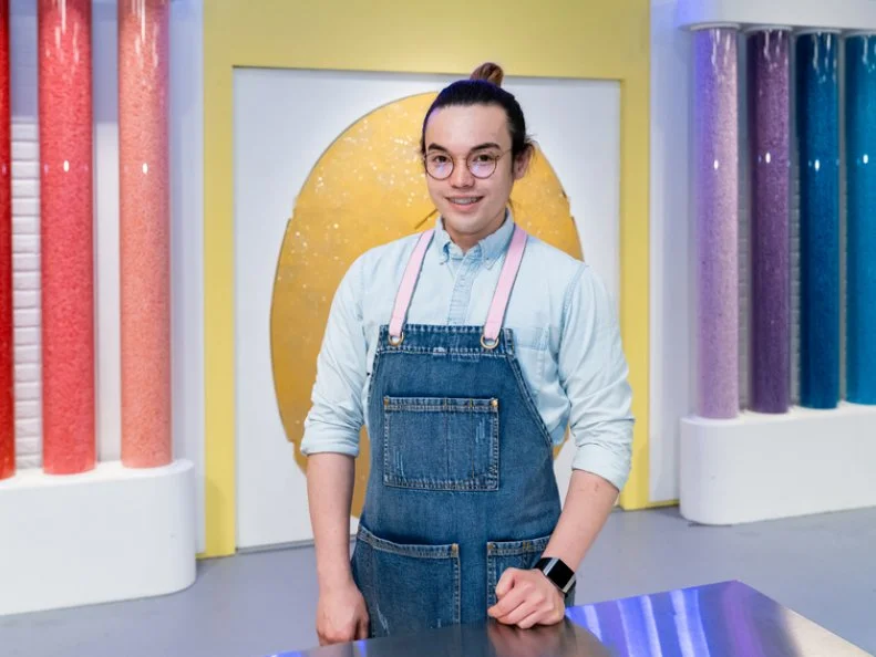 Portrait of contestant Brandon Ting, as seen on Spring Baking Championship: Easter Season 2.