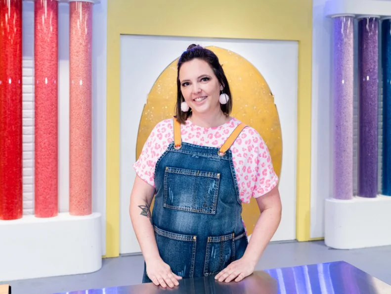 Portrait of contestant Whitney Ronzello, as seen on Spring Baking Championship: Easter Season 2.