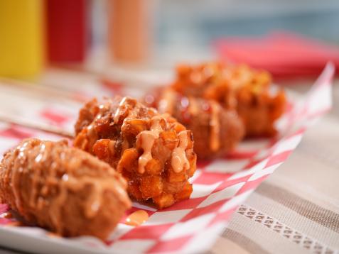 Korean-Inspired Corn Dogs with Boom Boom Sauce