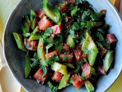 Smashed Cucumber and Watermelon Salad