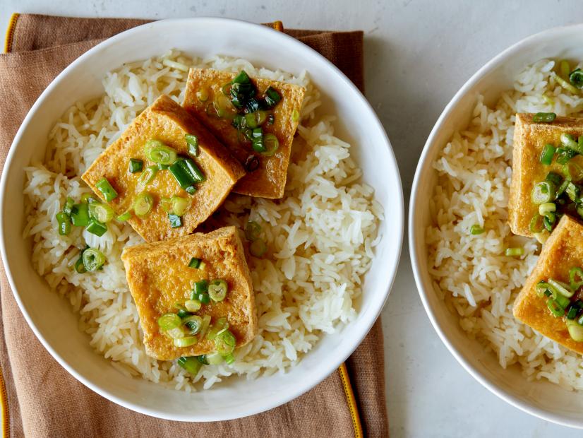 Tofu and Rice with Scallion Oil