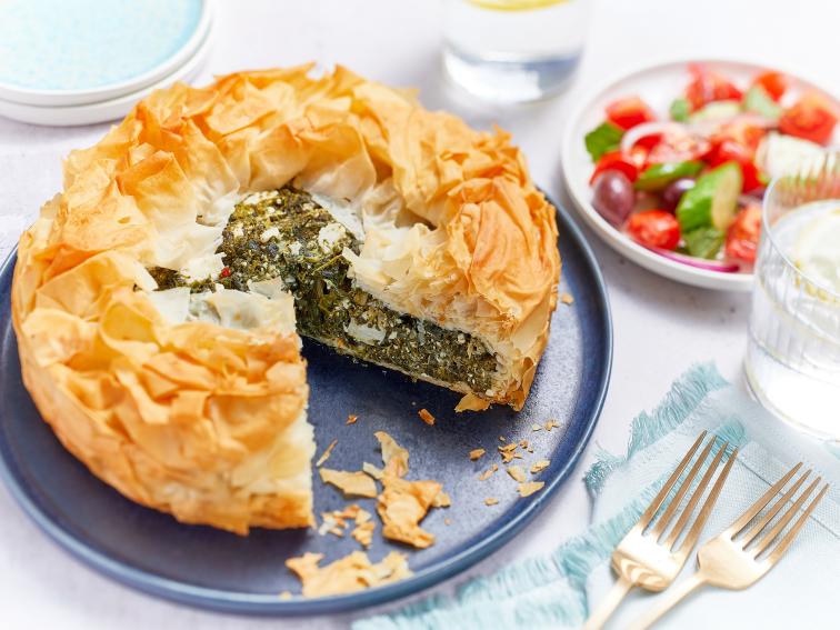 Deep Dish Spanakopita Recipe | Food Network