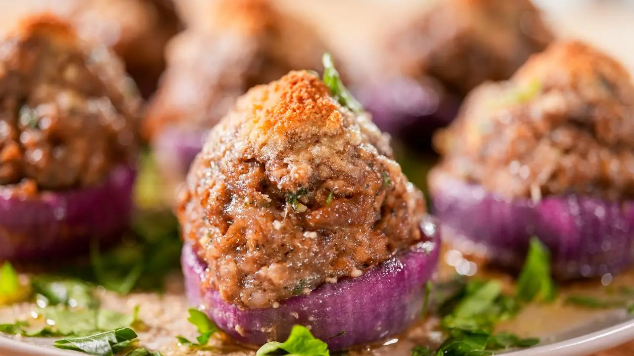 Sausage Stuffed Onion