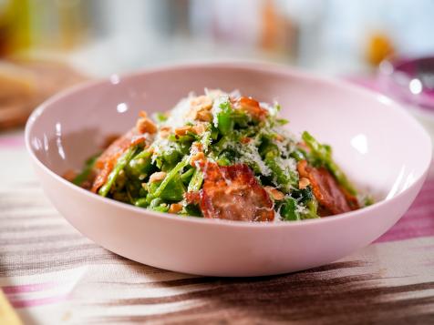 Spring Pea Salad with Jamon and Mustard Vinaigrette