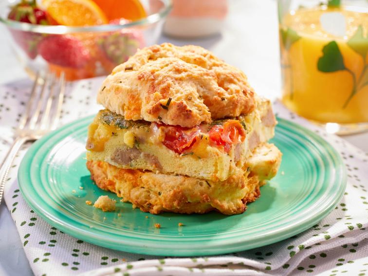 Cheddar Biscuit Breakfast Sandwiches Recipe Food Network