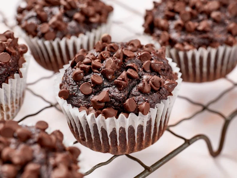 Chocolate Zucchini Muffins, as seen on Mary Makes It Easy, Season 1.
