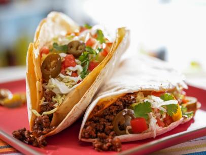 Jeff Mauro makes his Giant Double Decker Taco, as seen on Food Network's The Kitchen