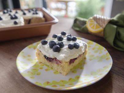 Lemon Blueberry Snacking Cake as seen on Valerie's Home Cooking, Season 13.
