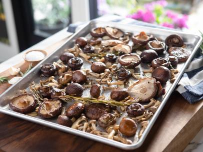 Roasted Garlic Mushrooms as seen on Valerie's Home Cooking, Season 13.