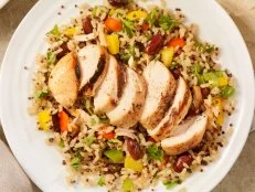 Quinoa and Brown Rice Salad with Peppers and Beans-Photographed on Hasselblad H3D2-39mb Camera