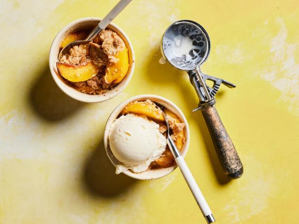 Air fryer peach cobbler hot sale