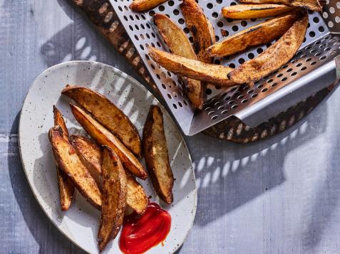 Grill Basket Potato Wedges