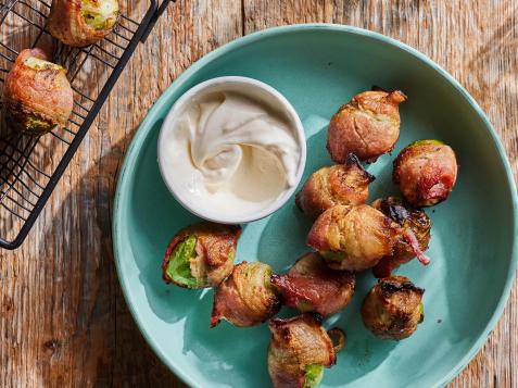 Grill Basket Bacon-Wrapped Brussels Sprouts