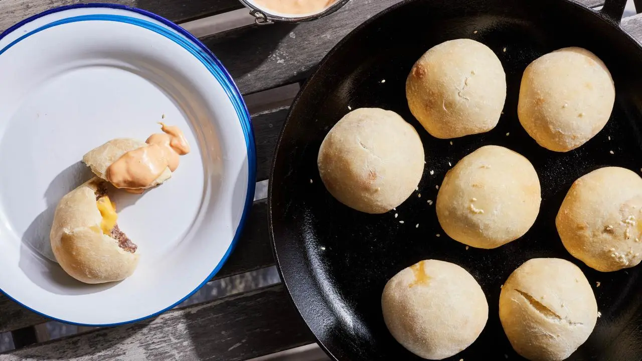 Grilled Stuffed Cheeseburger Buns