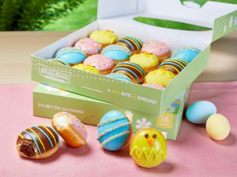 Krispy Kreme’s Easter Egg-Shaped Mini Doughnuts Are Too Cute
