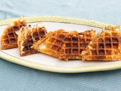 Feta Waffle Chips, as seen on Symon's Dinners Cooking Out, Season 3.
