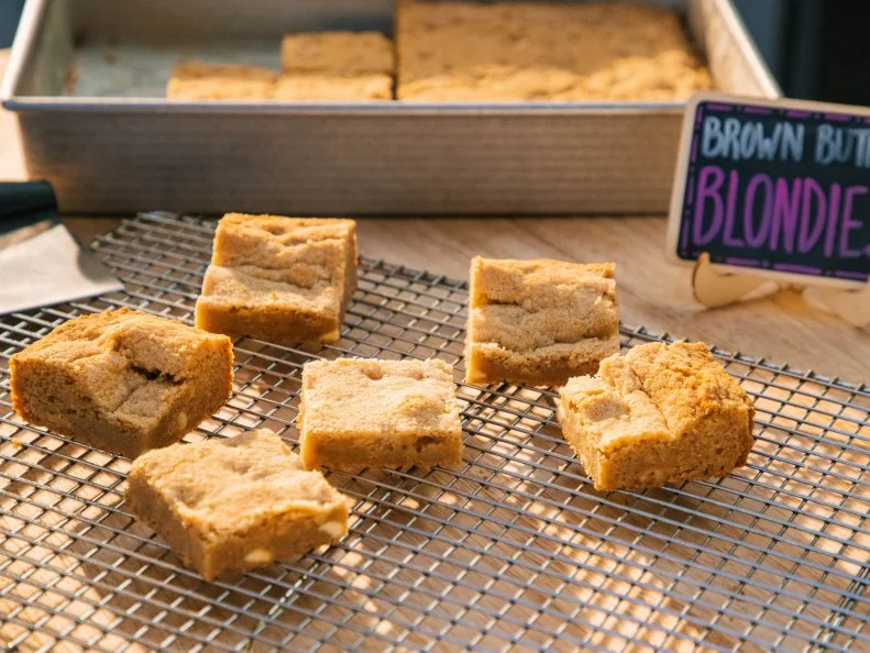 Brown Butter Blondies as seen on Ace of Taste, Season 1.