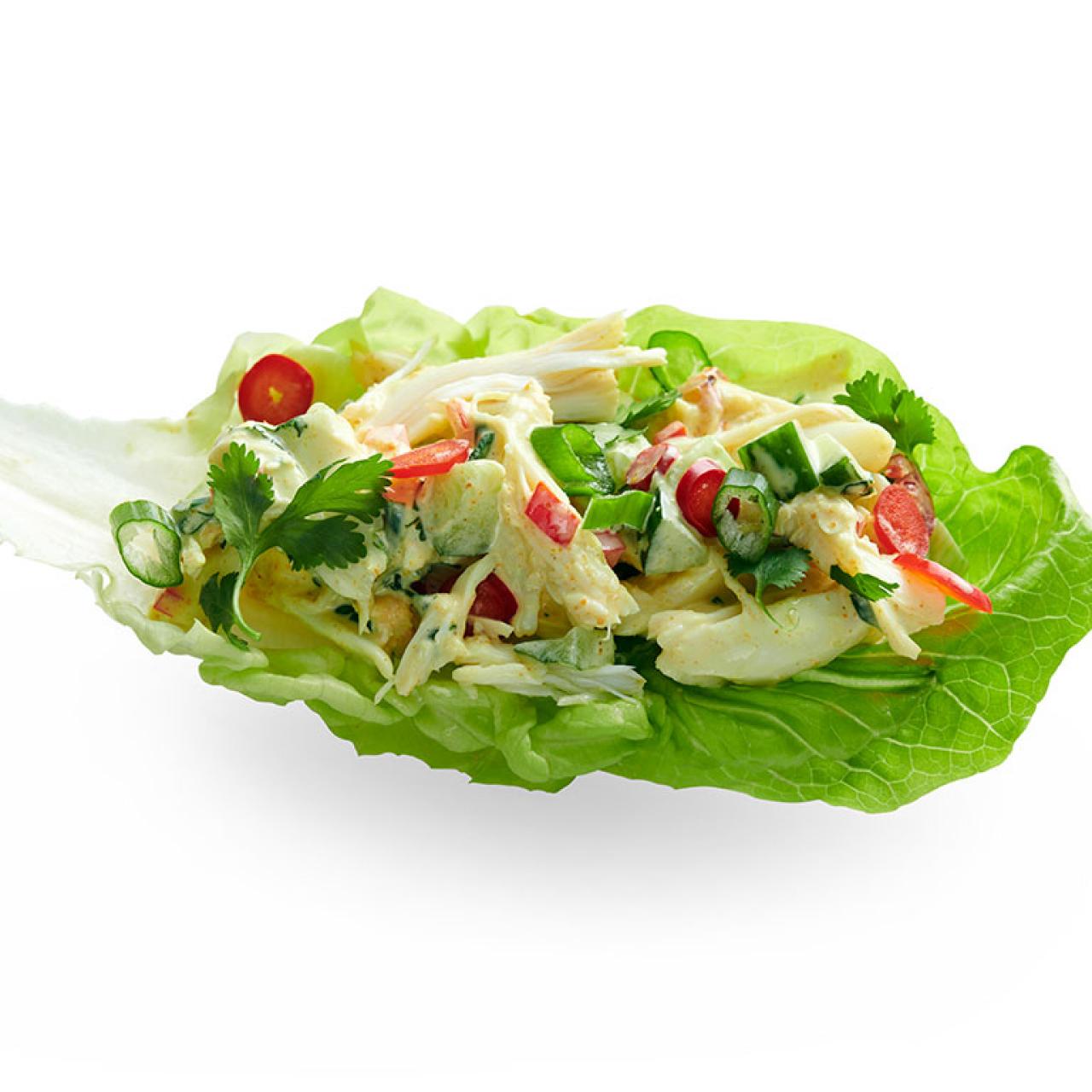 Creamy Crab Lettuce Cups - Belly Rumbles