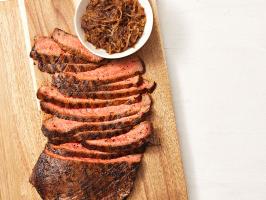 Giddy-Up Steak with Onion-Date Compote