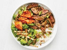 Grilled Korean Steak and Rice Bowls