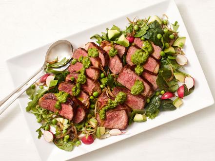 Steak Salad With Za’atar Chimichurri Recipe | Molly Yeh | Food Network