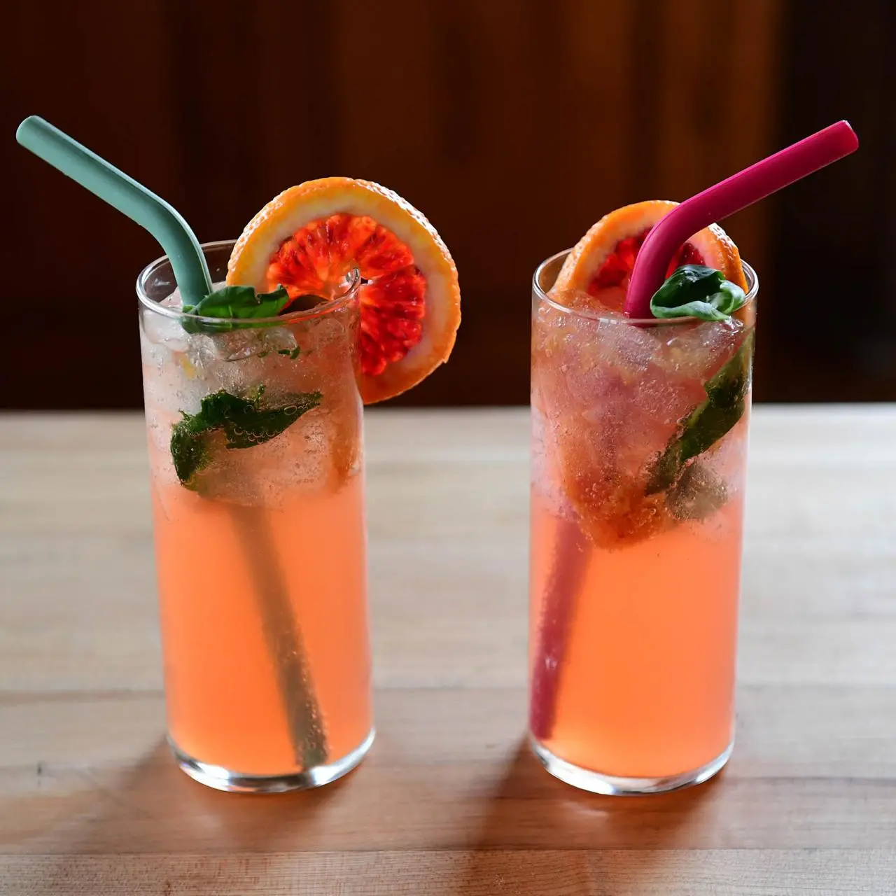 Blood Orange & Basil Wine Spritzer