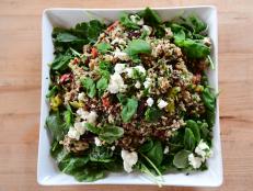 Rather than cook the grains on the stove, Ree&rsquo;s tip is to use microwavable pre-cooked grains, to get this dish on the table in a matter of minutes.