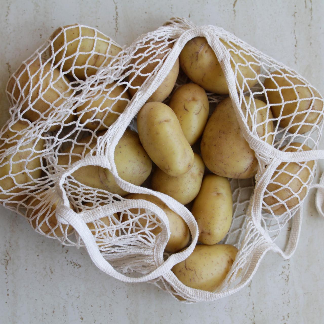 Potato/Banana or Bread Bags Fresh Vegetable Cotton Breathable