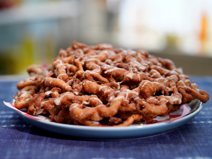 Alex Guarnaschelli makes her Glazed Funnel Cakes, as seen on Food Network's The Kitchen, Season 30