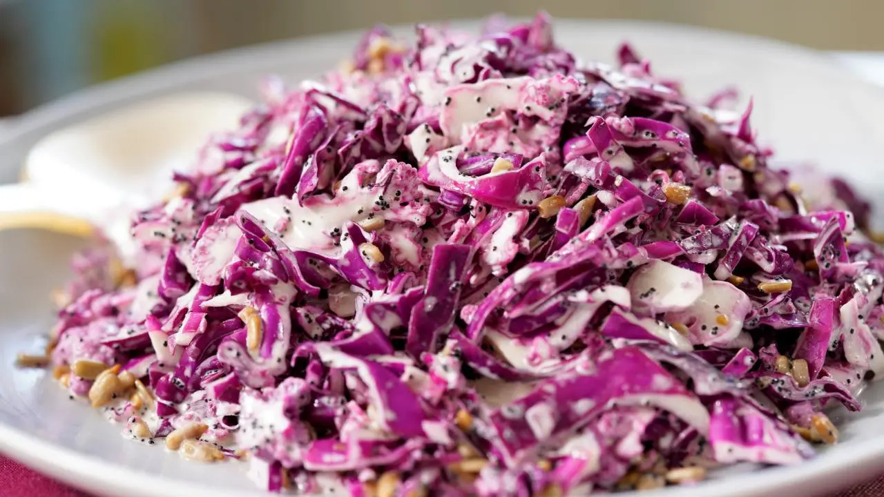 purple cabbage coleslaw dressing Purple Cabbage Slaw