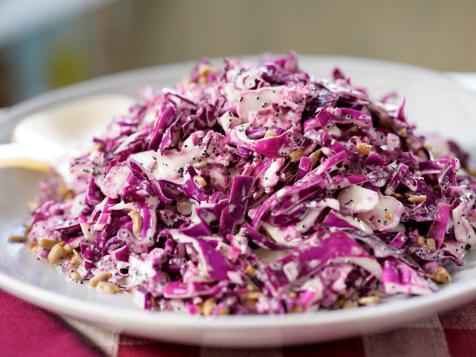 Purple Cauliflower and Red Cabbage Slaw