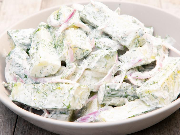 Cucumber, Yogurt and Dill Salad Recipe Michael Symon Food Network