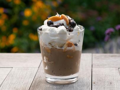 Banana Espresso Pudding, as seen on Food Network's Symon's Dinners Cooking Out, Season 3.