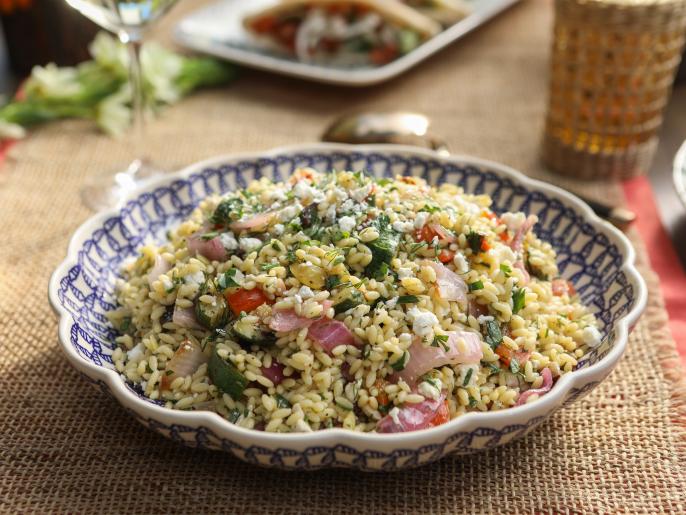 Grilled Veggie and Orzo Salad Recipe Valerie Bertinelli Food Network