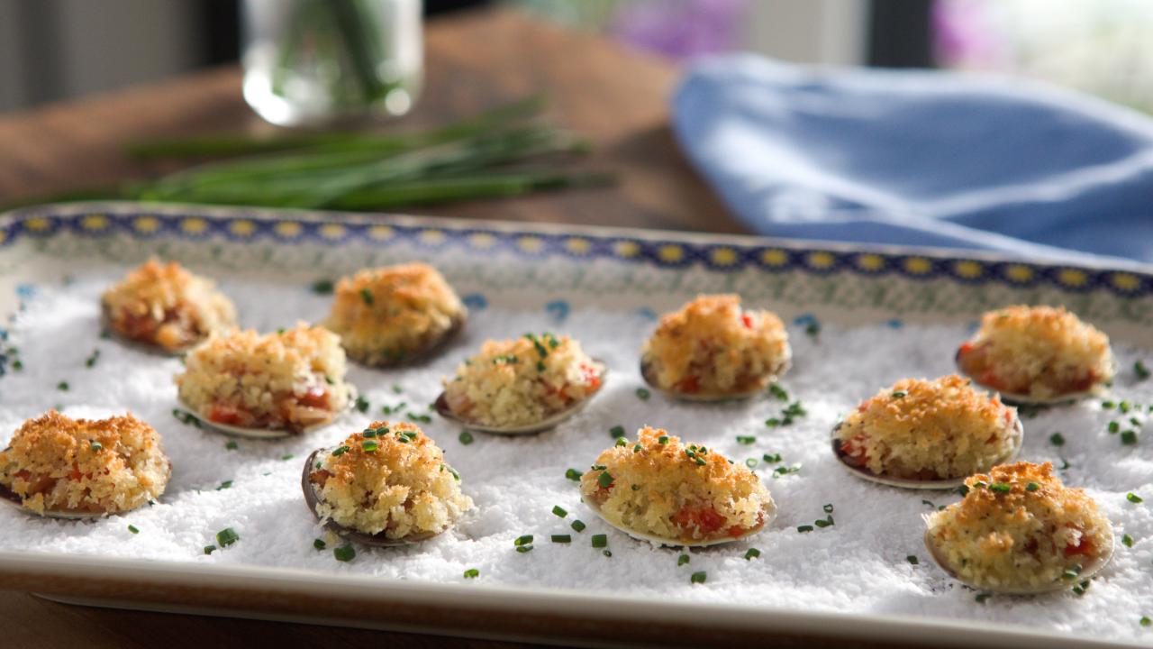 Bacon stuffed clams - Recipe Petitchef