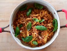 In this recipe, cauliflower replaces meat to create a delicious veggie-forward alternative to traditional Bolognese.