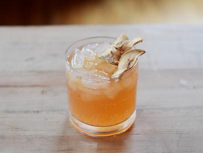 Close-up of Apple BBQ Tequila Cocktail, as seen on The Pioneer Woman, season 31.