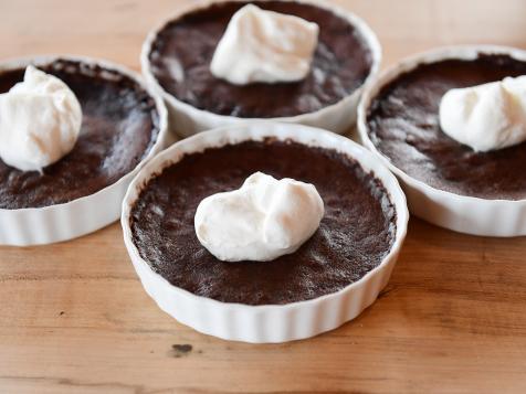 Dark Chocolate Brownie Puddings