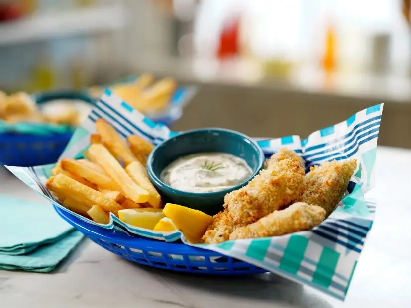 Katie Lee Biegel makes Summer Fish Fry, as seen on The Kitchen, Season 30.