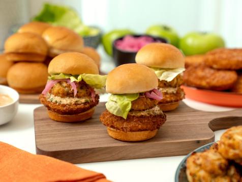 Crab Cake and Fried Green Tomato Sliders