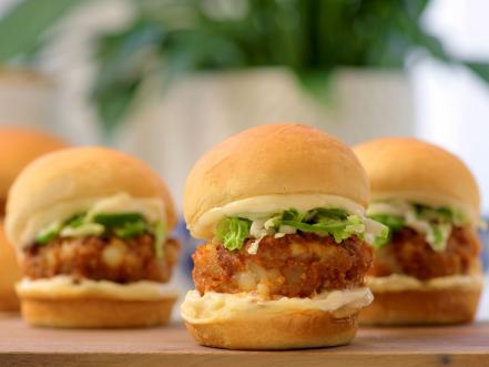 Hawaiian Garlic Shrimp Sliders Recipe | Food Network Kitchen | Food Network