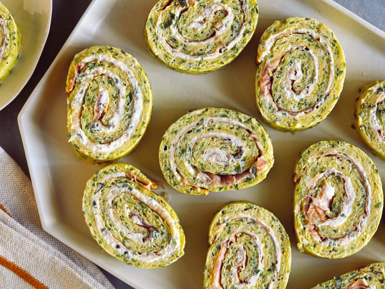 ProsciuttoandCheeseFilled Zucchini Rolls Recipe Food Network