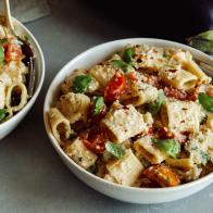 Summer Pasta with Grilled Eggplant