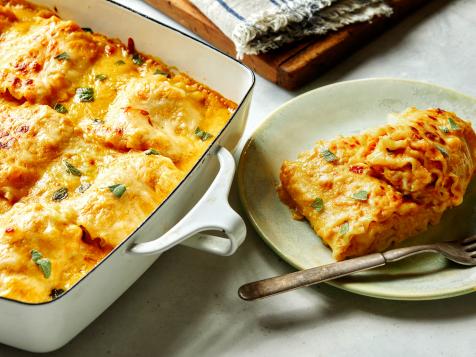 Pumpkin Lasagna Rolls